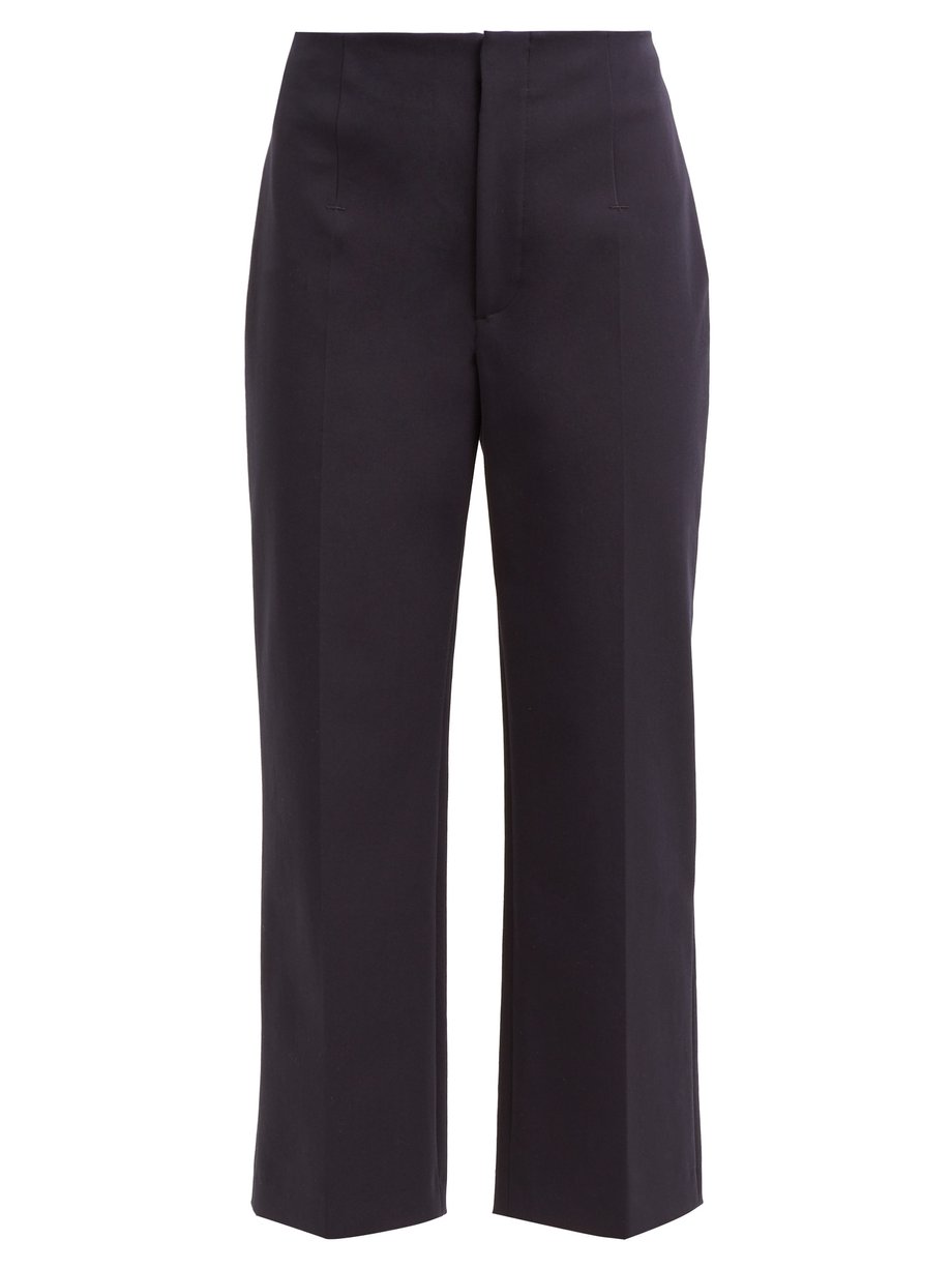 Navy Adabi stretch-jersey cropped trousers | Joseph | MATCHESFASHION AU