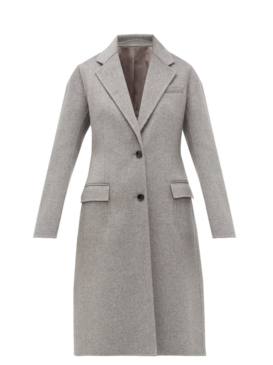 Grey Marly single-breasted wool-blend coat | Joseph | MATCHESFASHION US