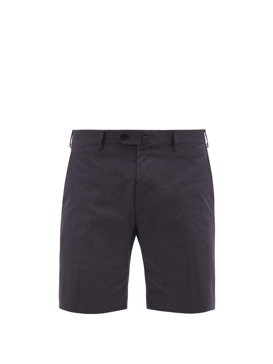 Navy Combes tailored cotton-twill shorts | Odyssee | MATCHESFASHION US