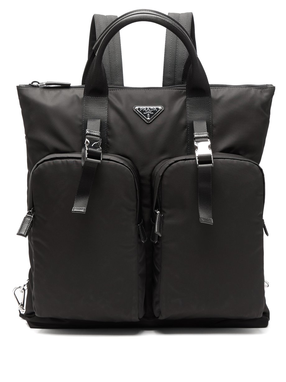 Black Nylon backpack tote bag | Prada | MATCHESFASHION US