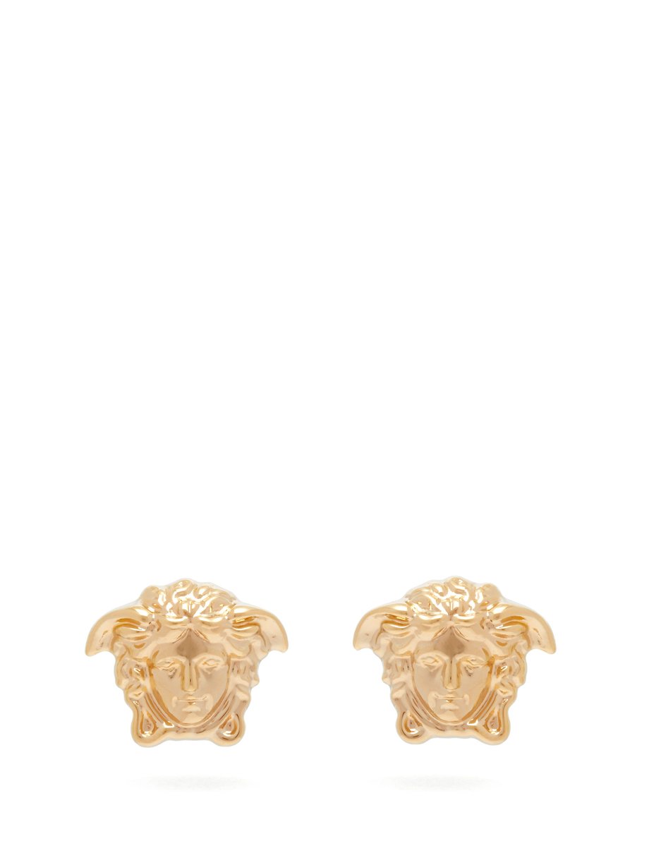 versace medusa head stud earrings