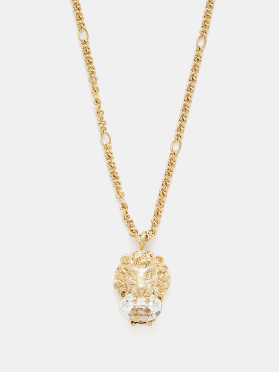 lion necklace gucci