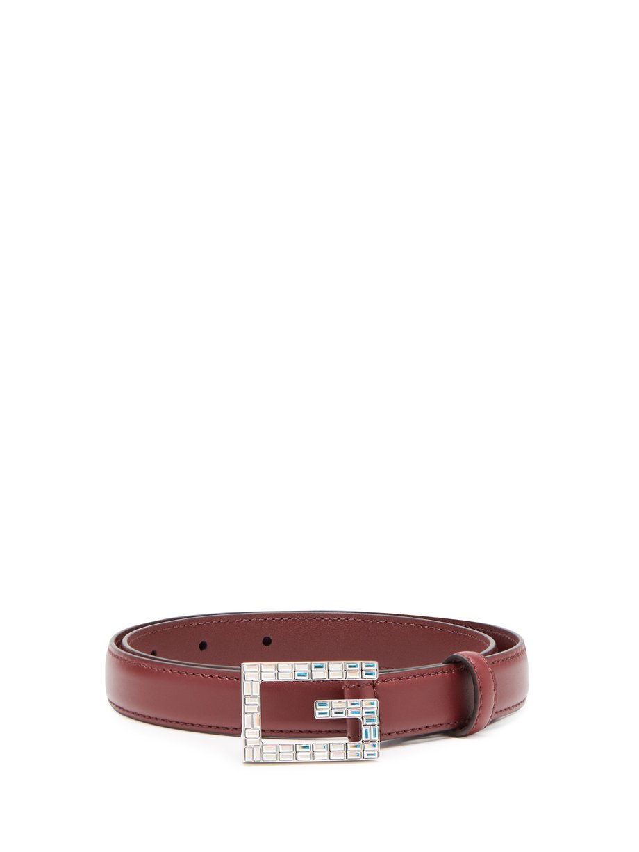 burgundy gucci belt