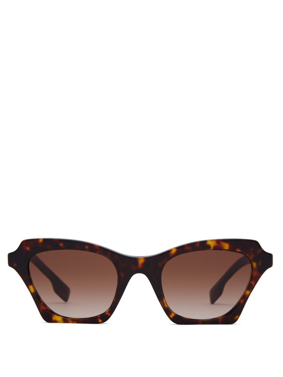 Brown Cat-eye tortoiseshell-acetate sunglasses | Burberry ...