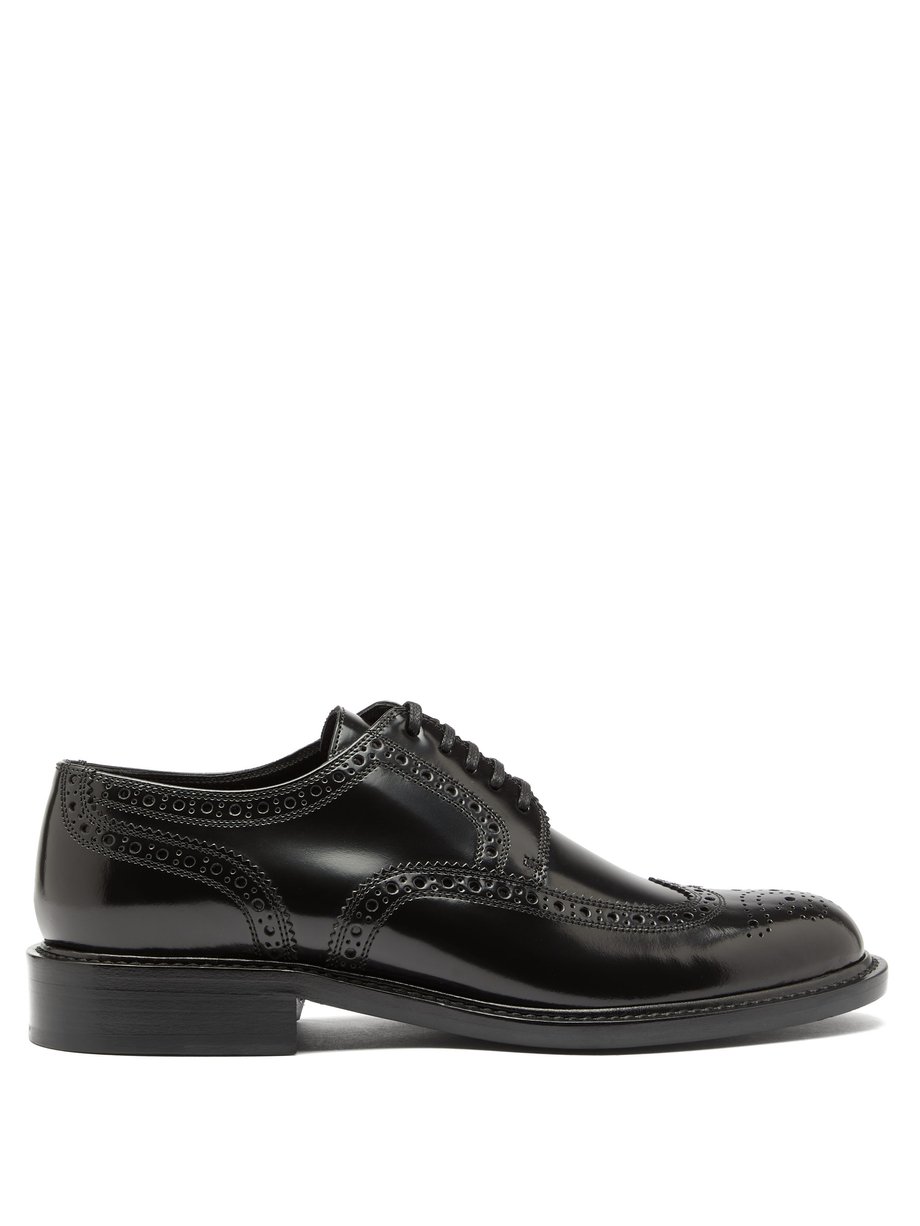 Black Army perforated leather brogues | Saint Laurent | MATCHESFASHION US