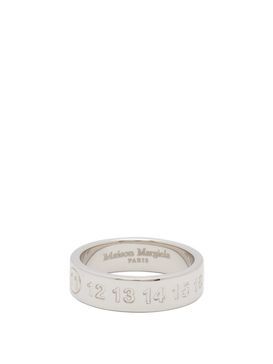 Silver Number-engraved sterling-silver ring | Maison Margiela