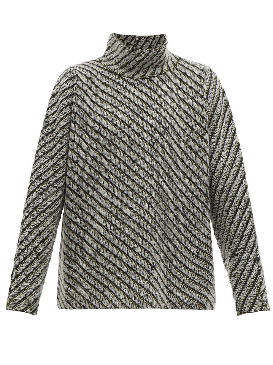 Namacheko Grey Atim ladder-knit wool sweater | 매치스패션, 모던 럭셔리 온라인 쇼핑