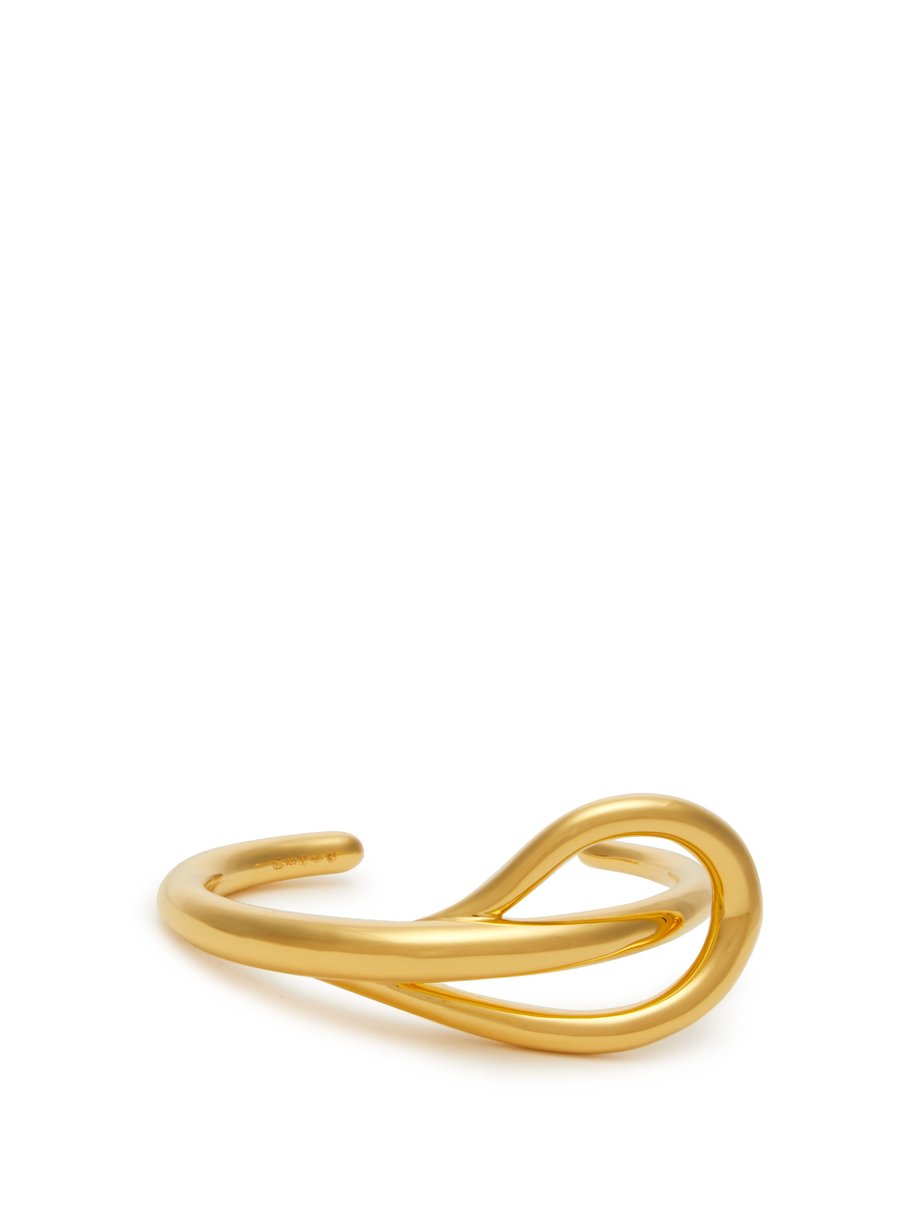 Gold Needle twisted 18kt-gold bracelet | Charlotte Chesnais ...