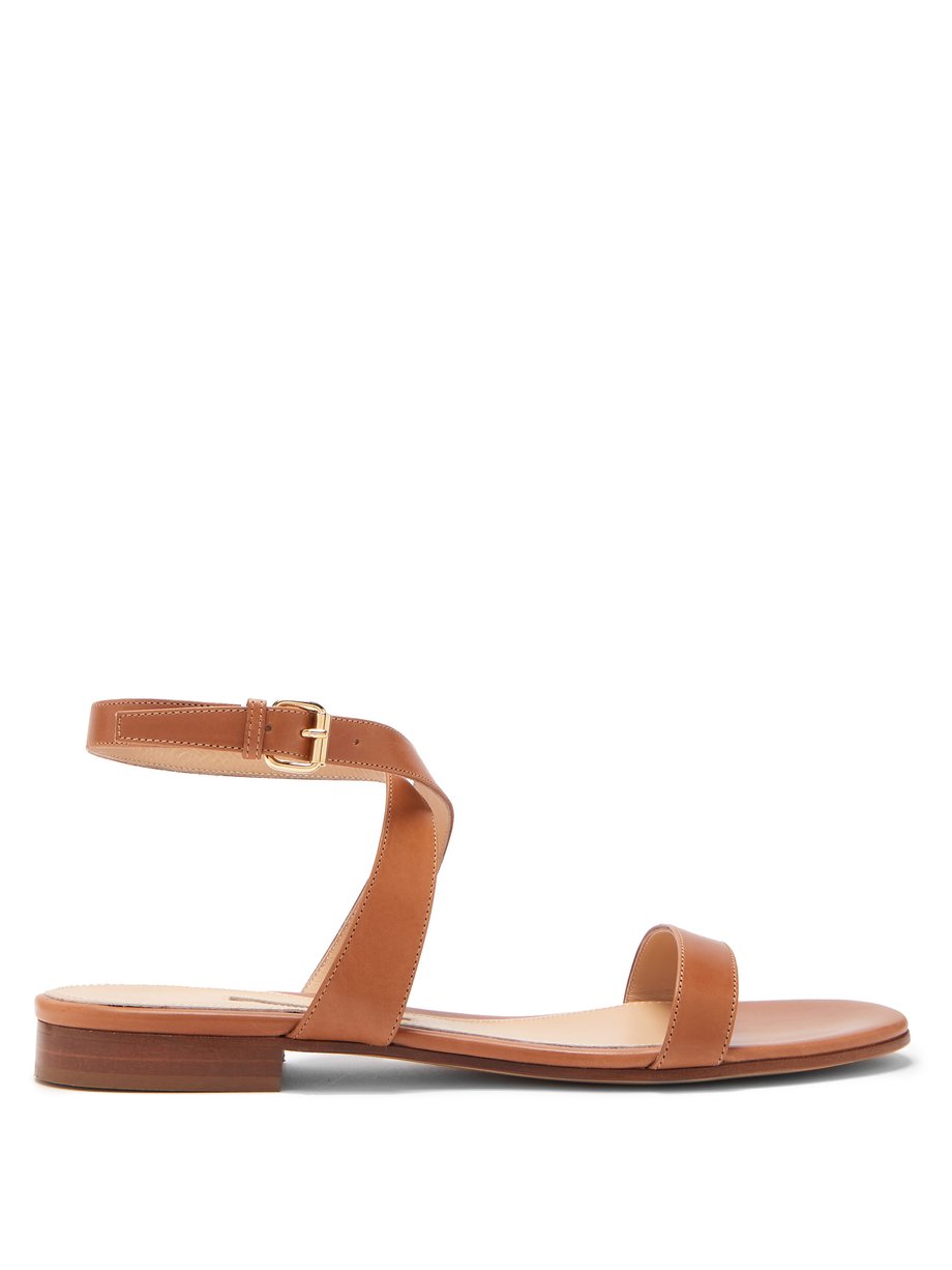 Tan Siena ankle-strap leather sandals | Emme Parsons | MATCHESFASHION US
