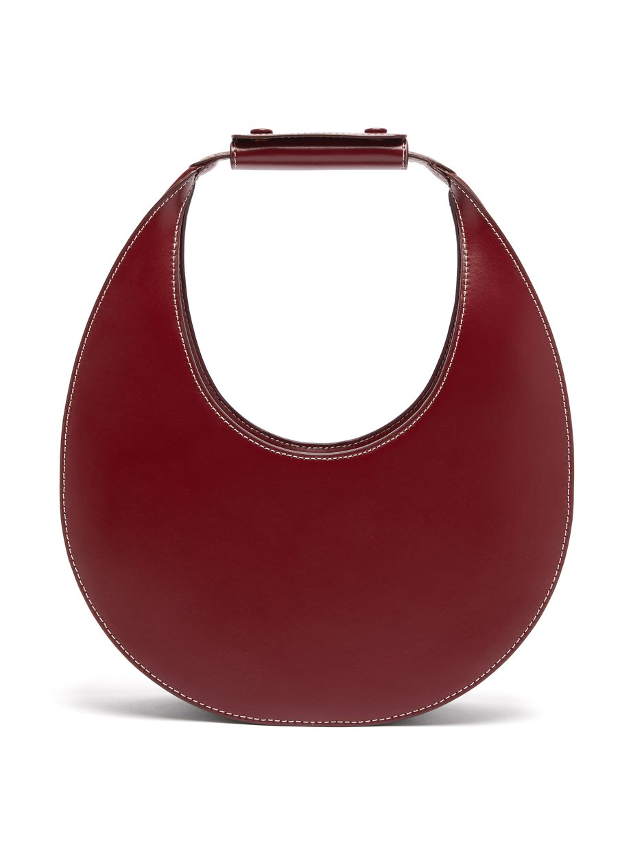 Burgundy Moon leather shoulder bag | Staud | MATCHESFASHION US