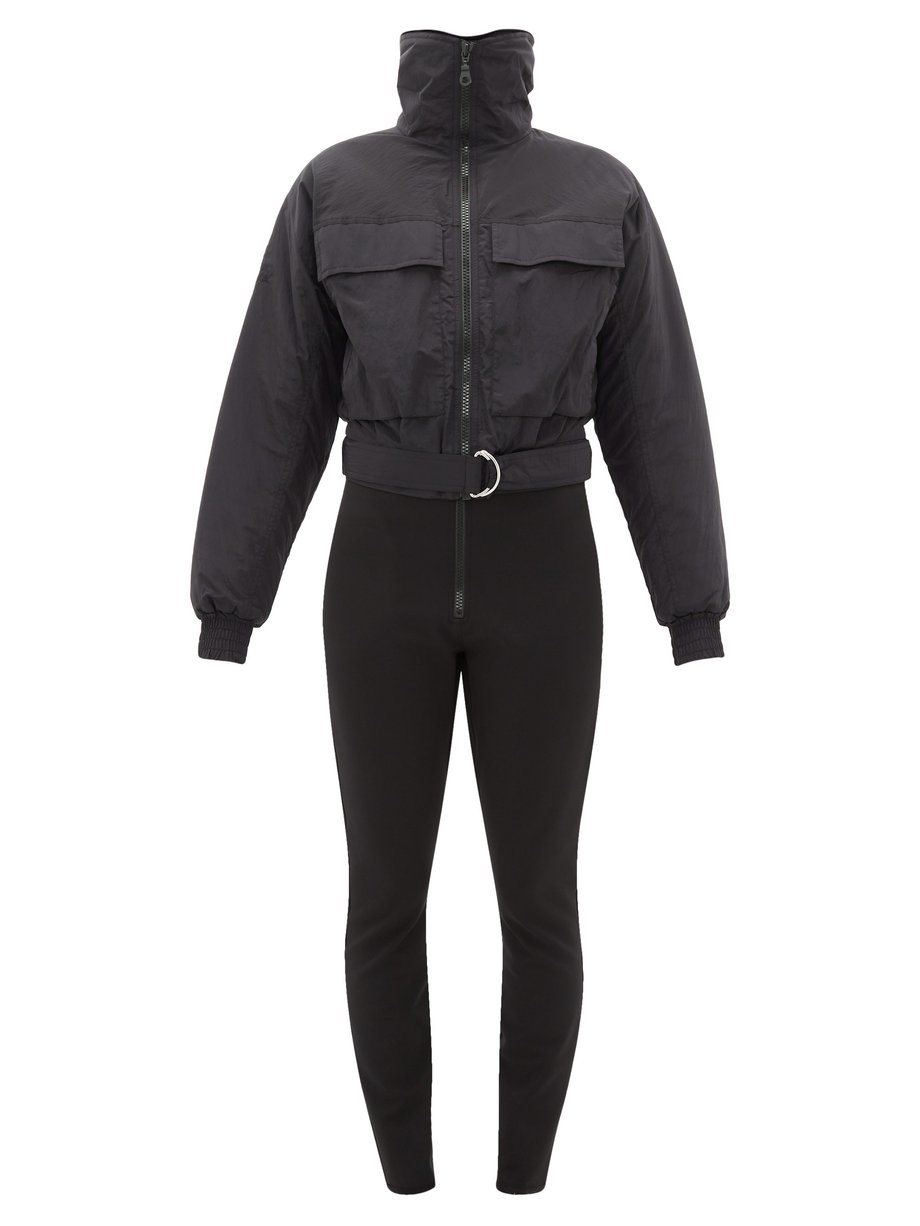 Black Telluride belted smocked ski suit | Cordova | MATCHESFASHION UK