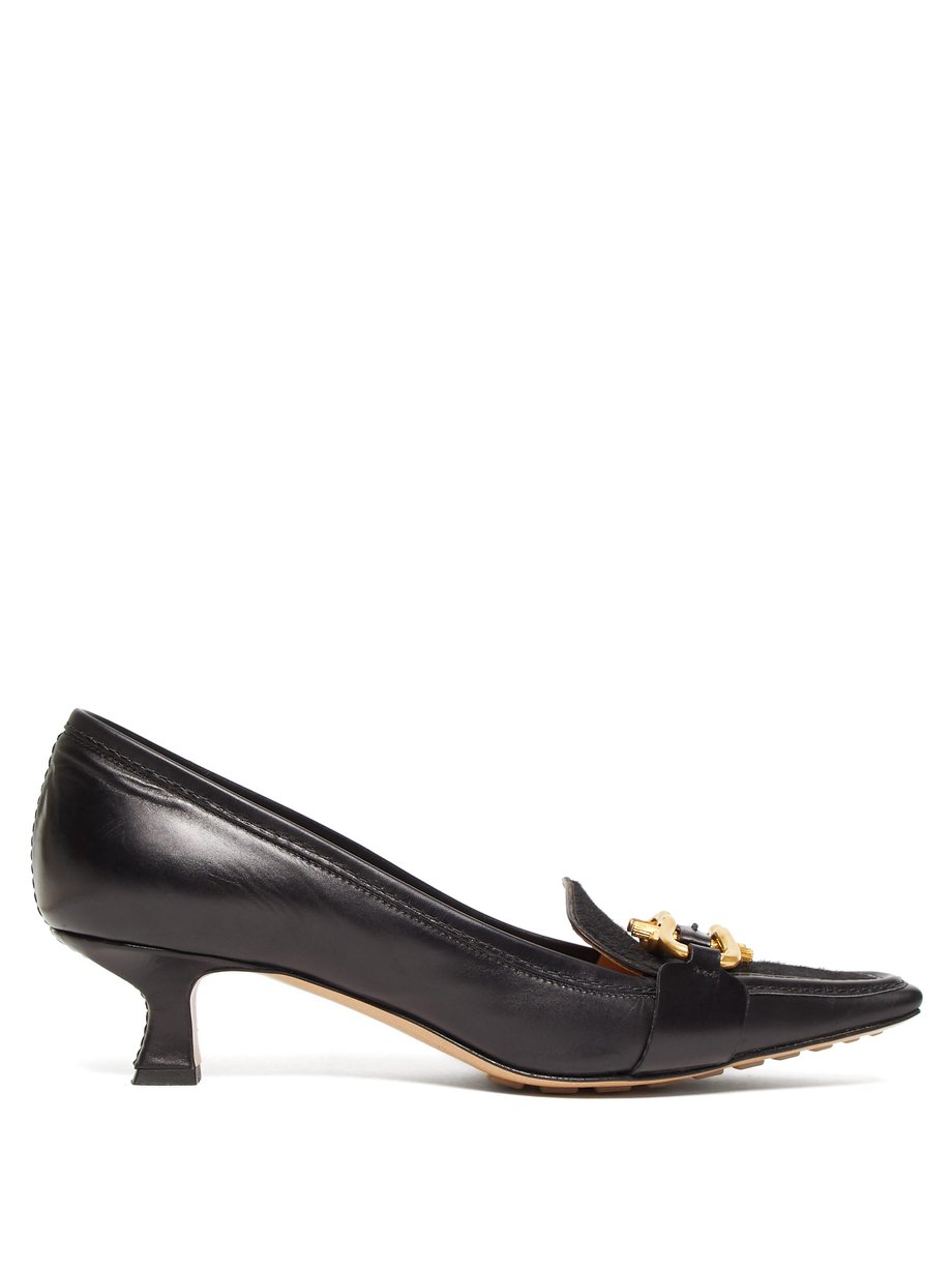 Black The Madame leather loafers | Bottega Veneta | MATCHESFASHION US