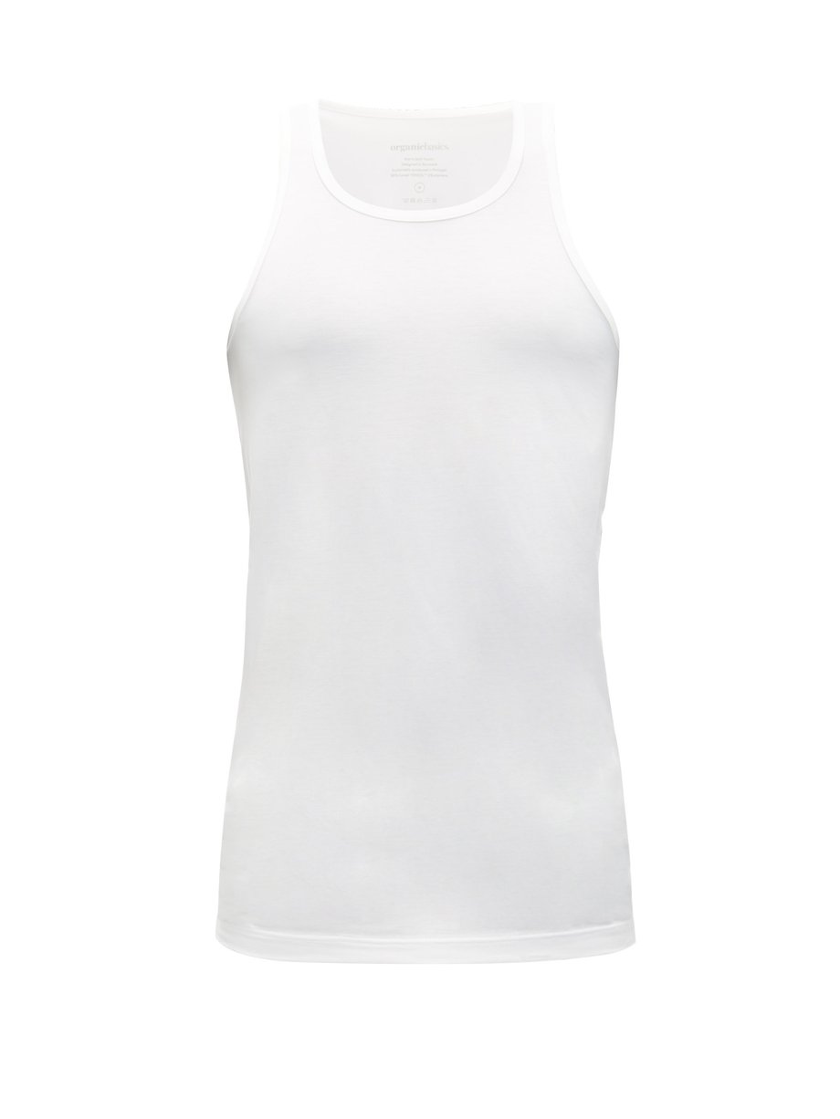 White Lite Tencel-blend jersey tank top | Organic Basics ...