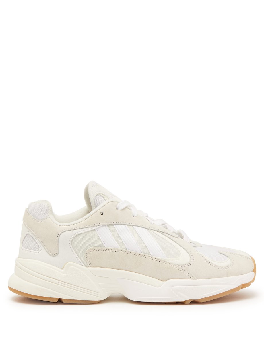 Adidas Yung-1 mesh and nubuck trainers 