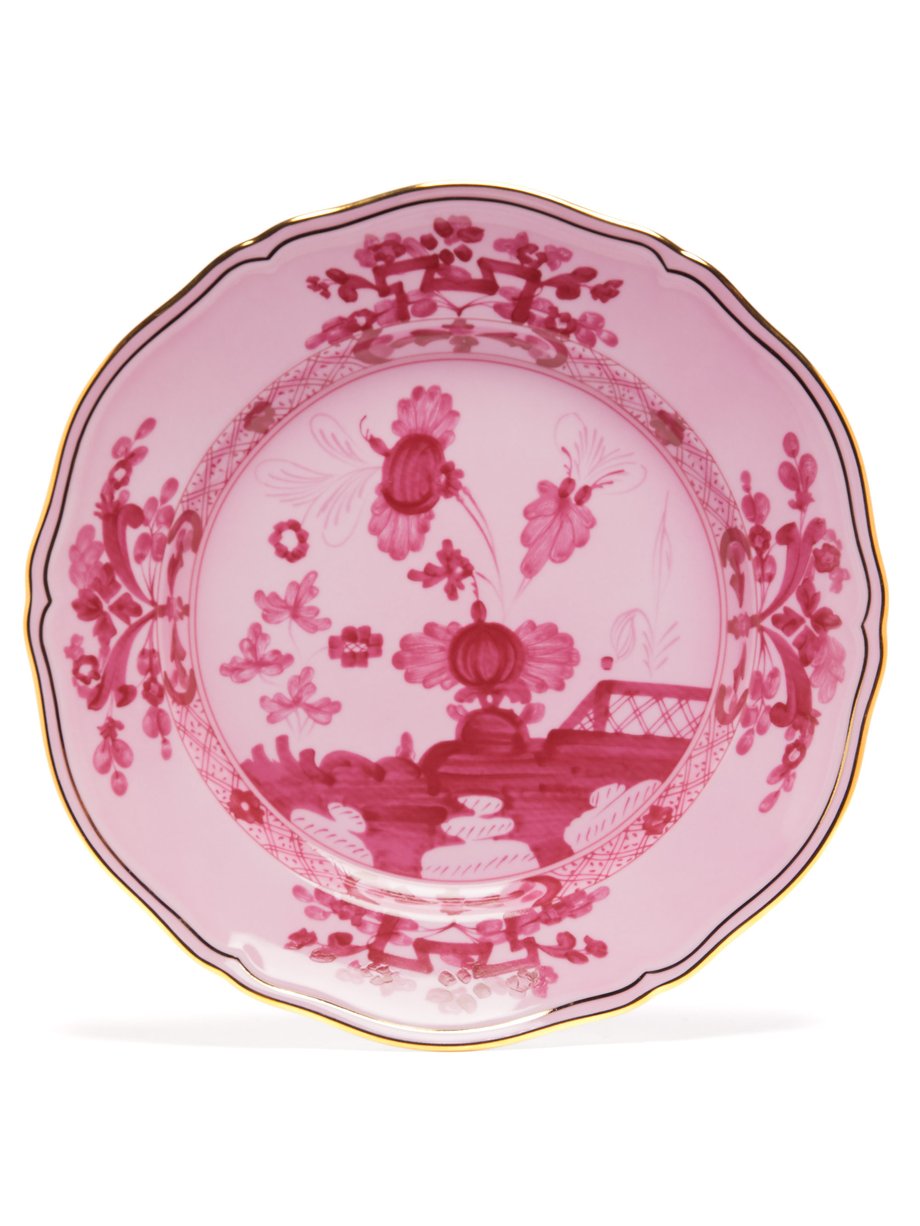 Ginori 1735 Pink Oriente Italiano porcelain dinner plate | 매치스패션, 모던 ...
