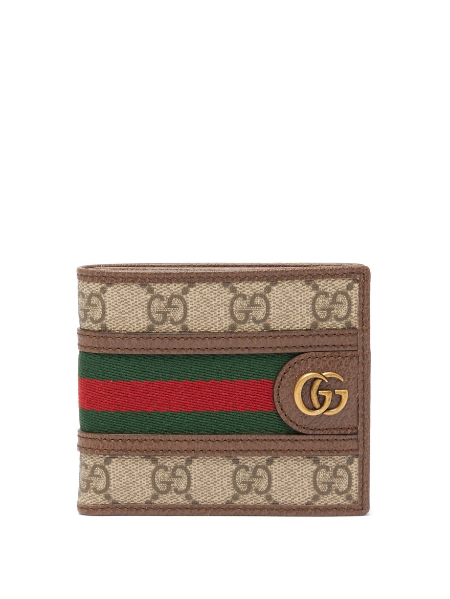 gucci gg supreme canvas bifold wallet