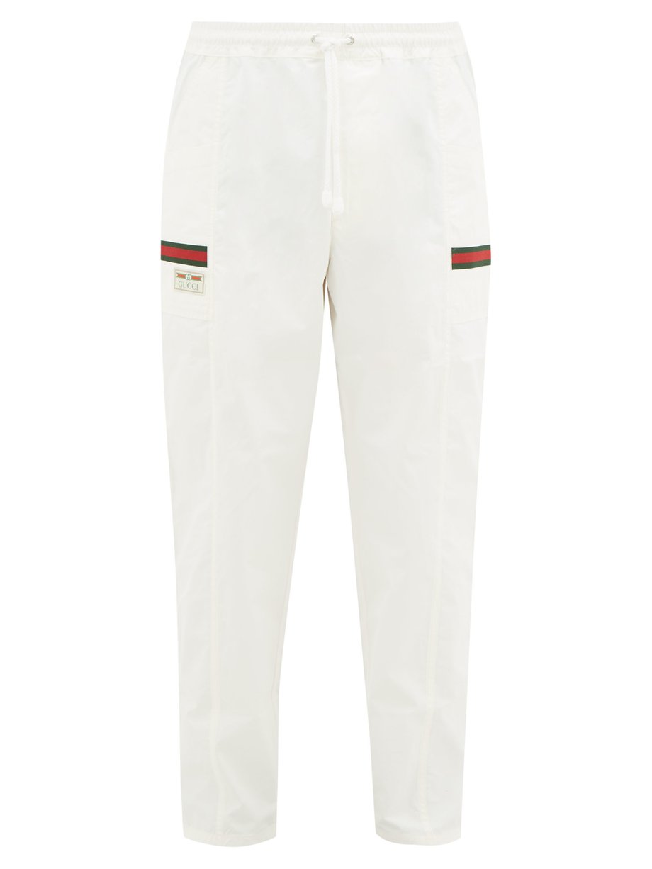 gucci stripe cotton jogging pant