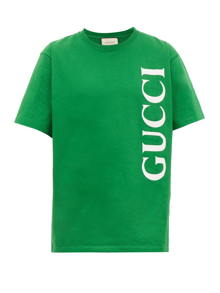 Gucci Gucci Vertical logo cotton T 