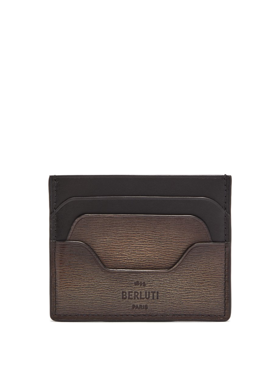 Bambou grained leather cardholder Brown Berluti | MATCHESFASHION FR