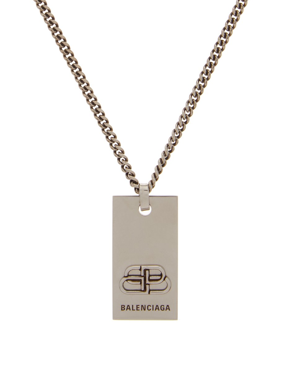 Metallic BB-logo chain necklace | Balenciaga | MATCHESFASHION US