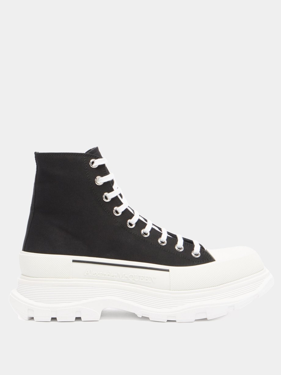 Tread Slick high-top chunky-sole canvas trainers