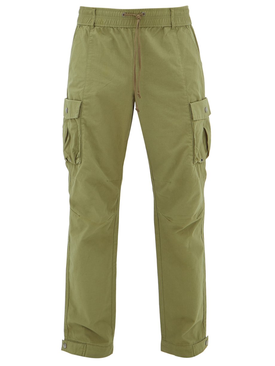 Green Panorama cotton-ripstop cargo trousers | John Elliott ...