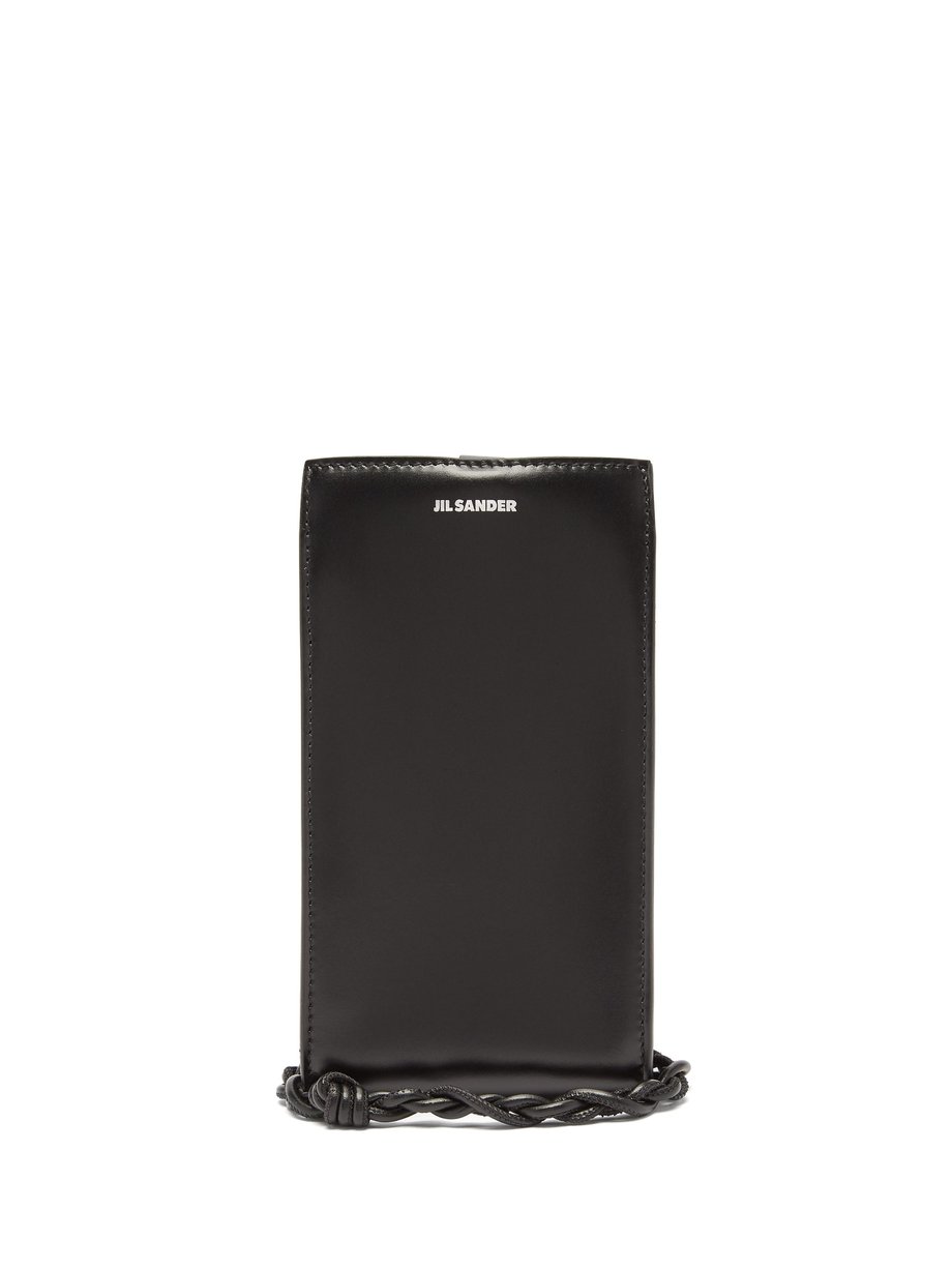 Black Tangle smooth-leather phone case | Jil Sander | MATCHESFASHION UK