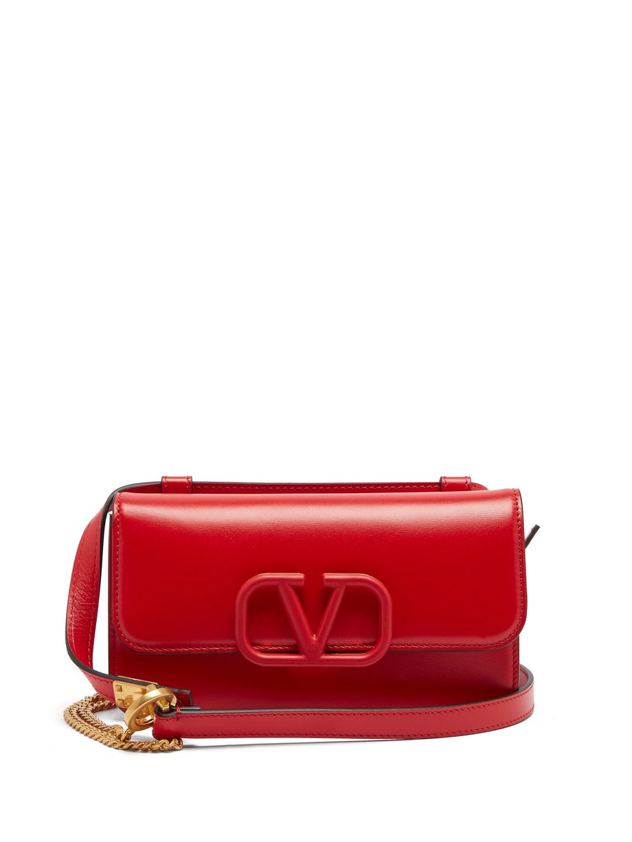 Red V-sling small leather belt bag | Valentino | MATCHESFASHION UK