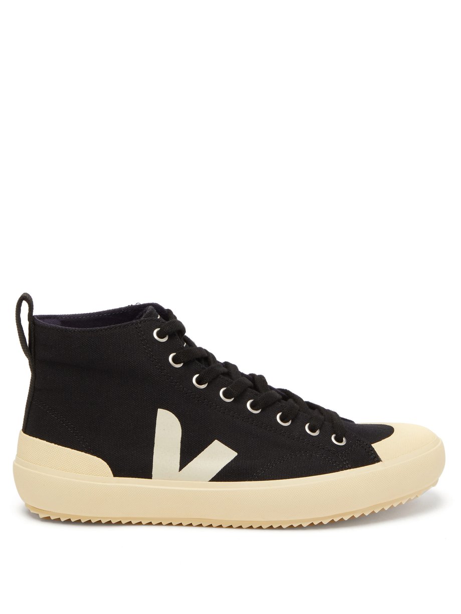 Veja ヴェジャ ノバ ハイカット コットンキャンバススニーカー ブラック Matchesfashion マッチズファッション