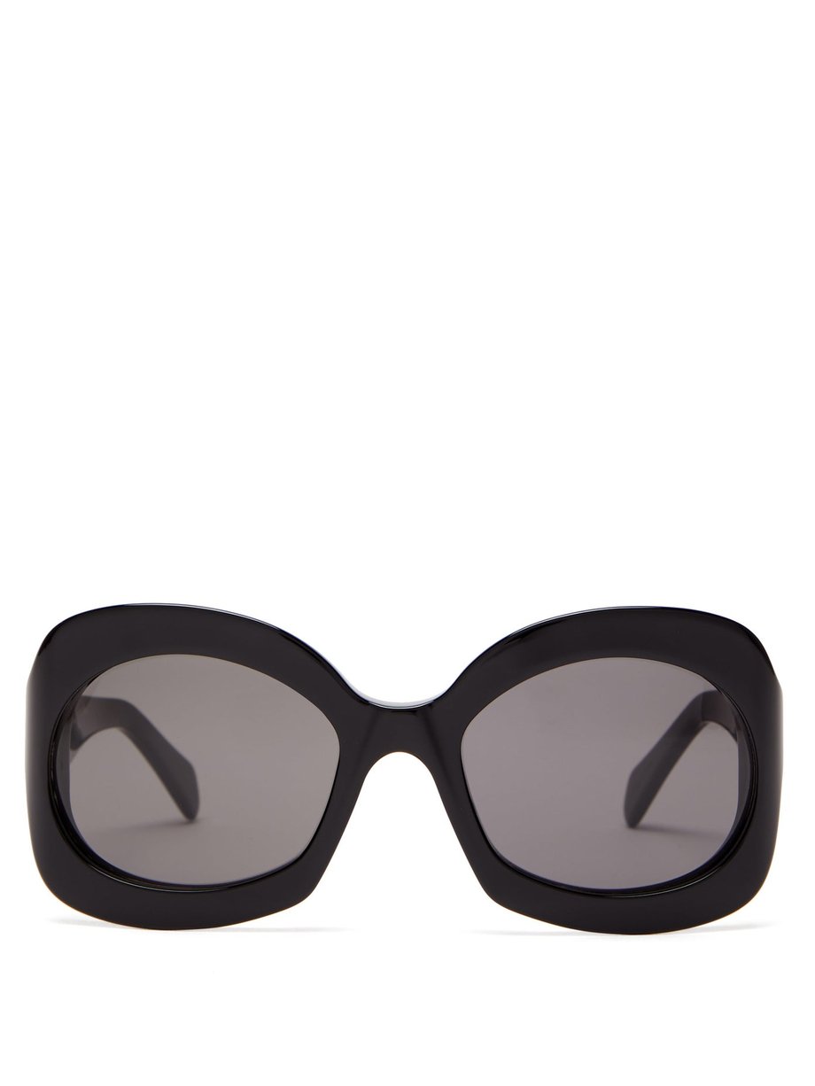 Celine Eyewear セリーヌ アイウェア オーバーサイズ バタフライ サングラス  ブラック｜MATCHESFASHION（マッチズファッション)