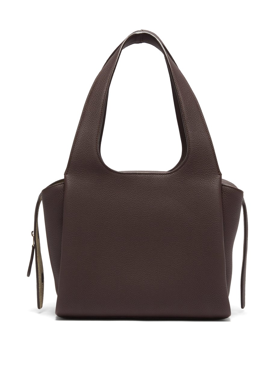 Burgundy TR1 medium grained-leather bag | The Row | MATCHESFASHION AU