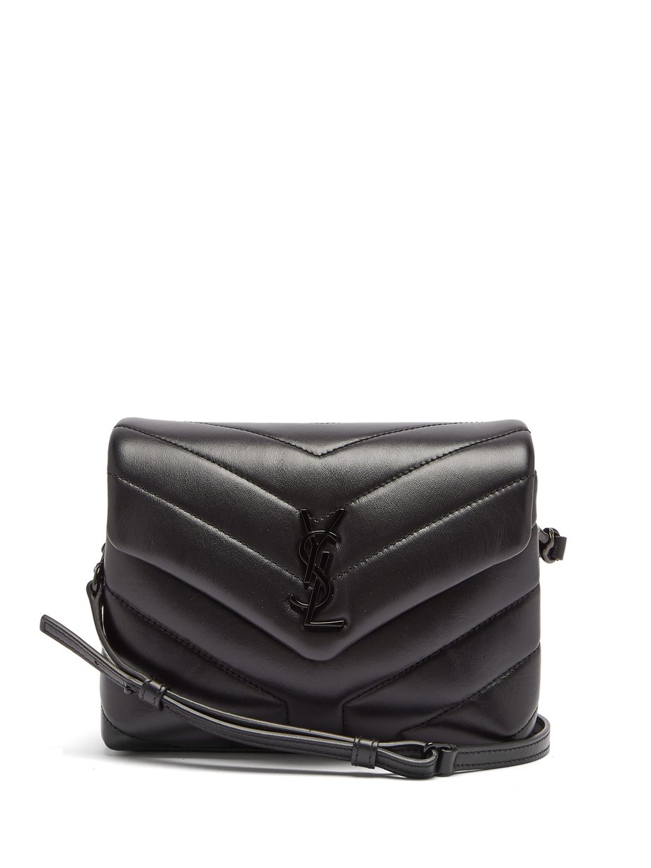 Black Loulou Toy quilted-leather cross-body bag | Saint Laurent ...
