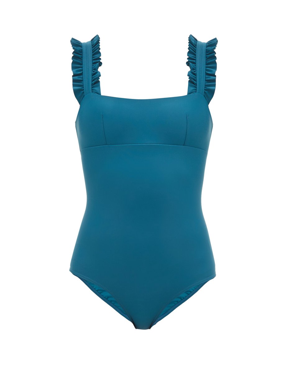 Green Ruffled-strap swimsuit | Ephemera | MATCHESFASHION US