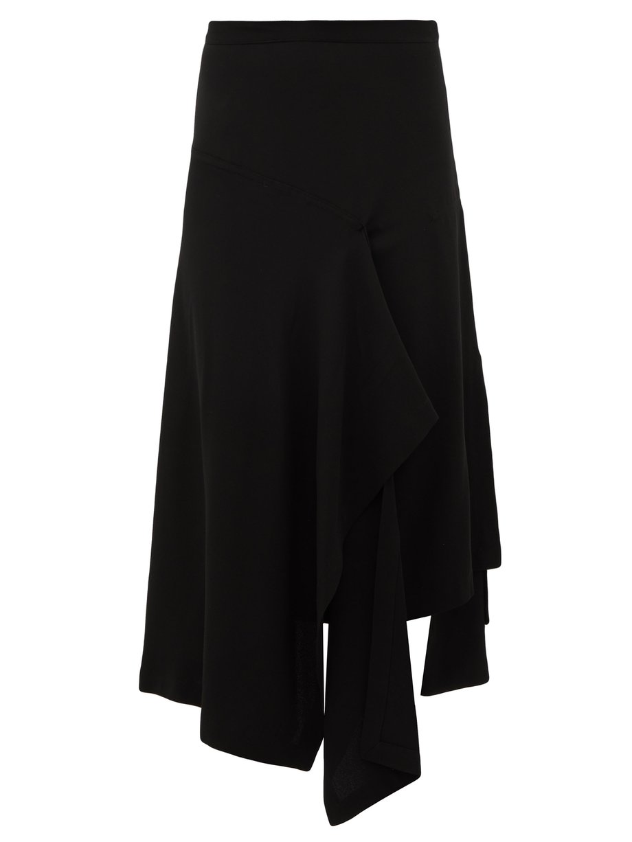 Black Draped crepe skirt | Colville | MATCHESFASHION US