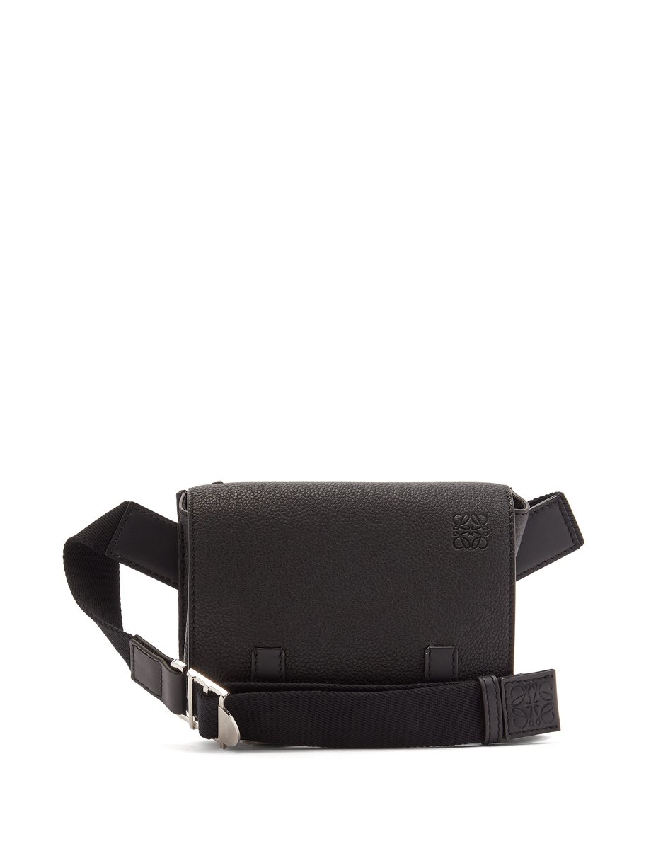 Grained-leather belt bag Black Loewe | MATCHESFASHION FR