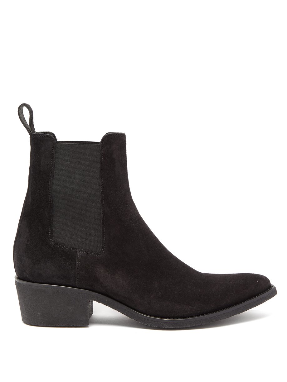 Black Crepe-sole suede Chelsea boots | Amiri | MATCHESFASHION US