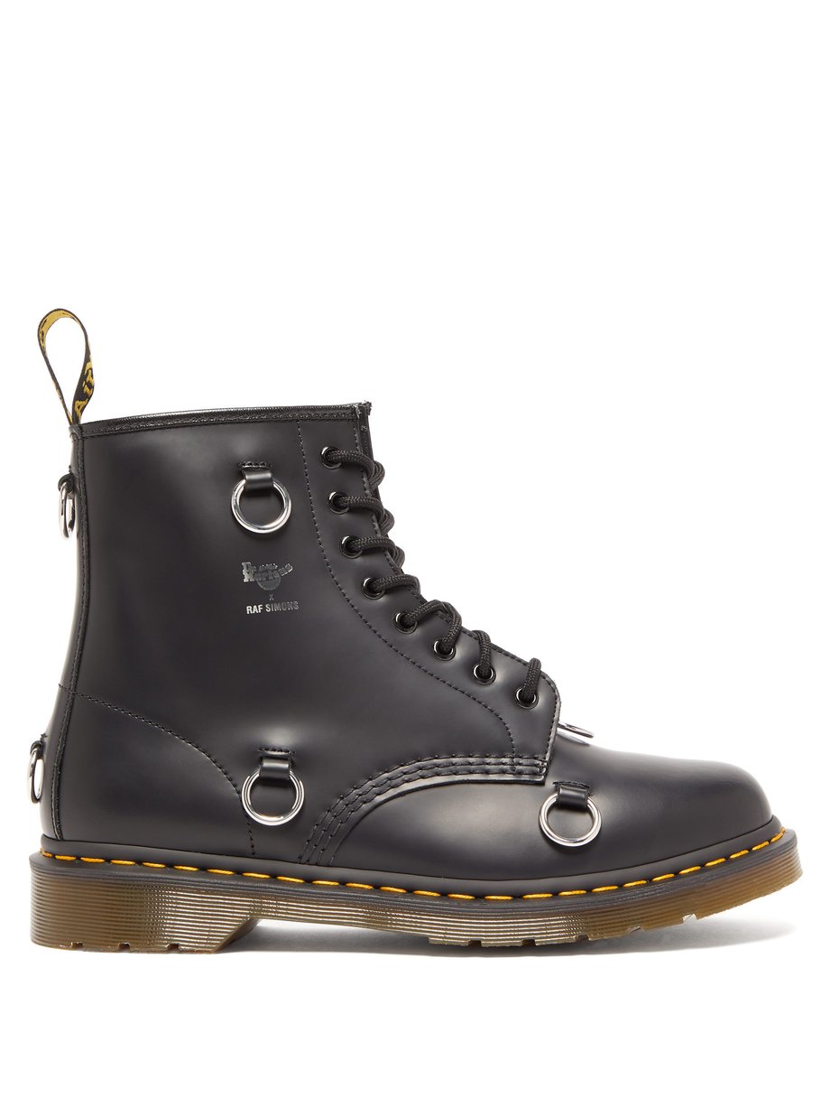 Black X Dr Martens 1460 lace-up leather boots | Raf Simons ...