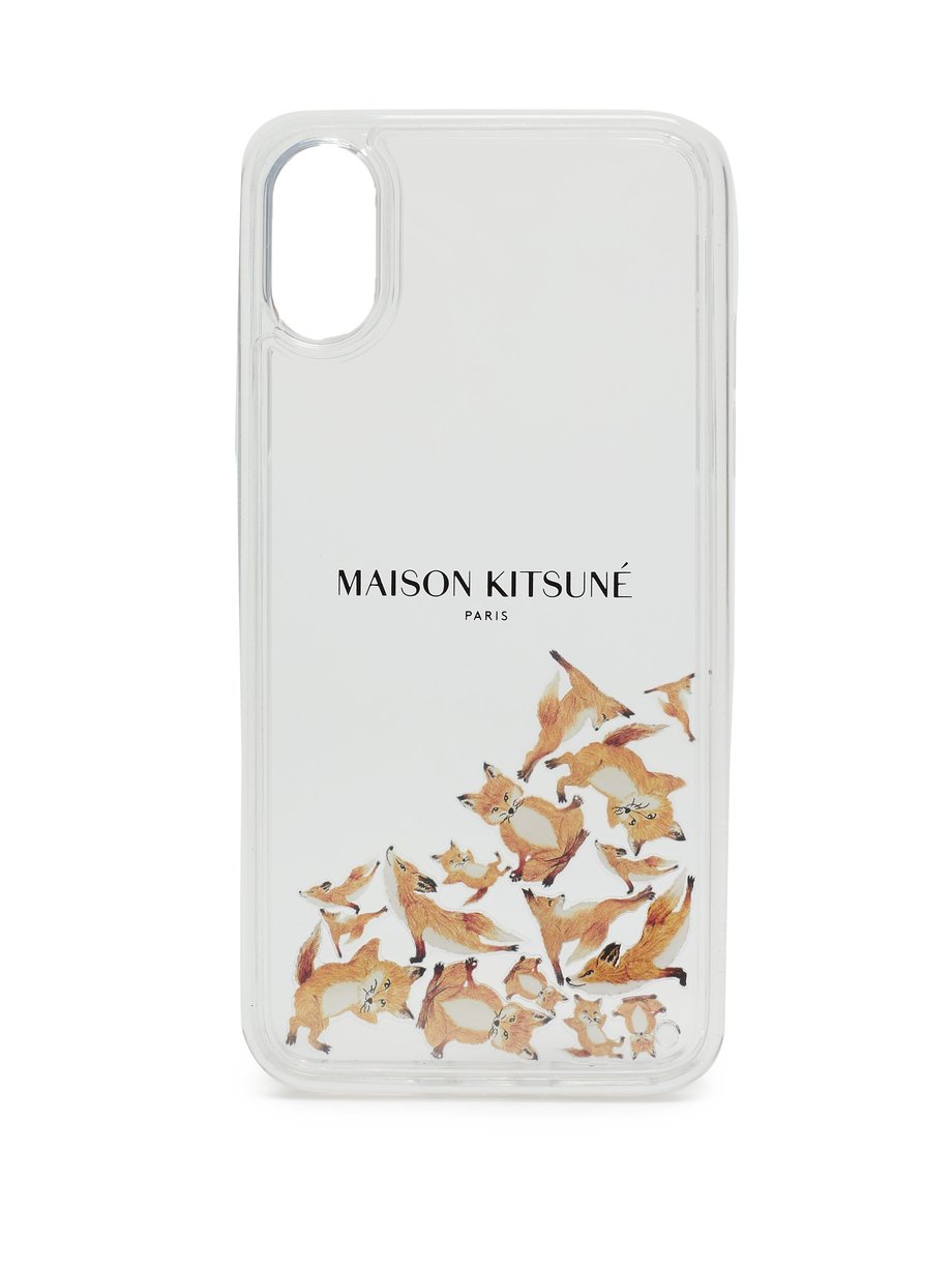 Maison Kitsune メゾンキツネ ヨガ フォックス Iphone X ケース プリント Matchesfashion マッチズファッション