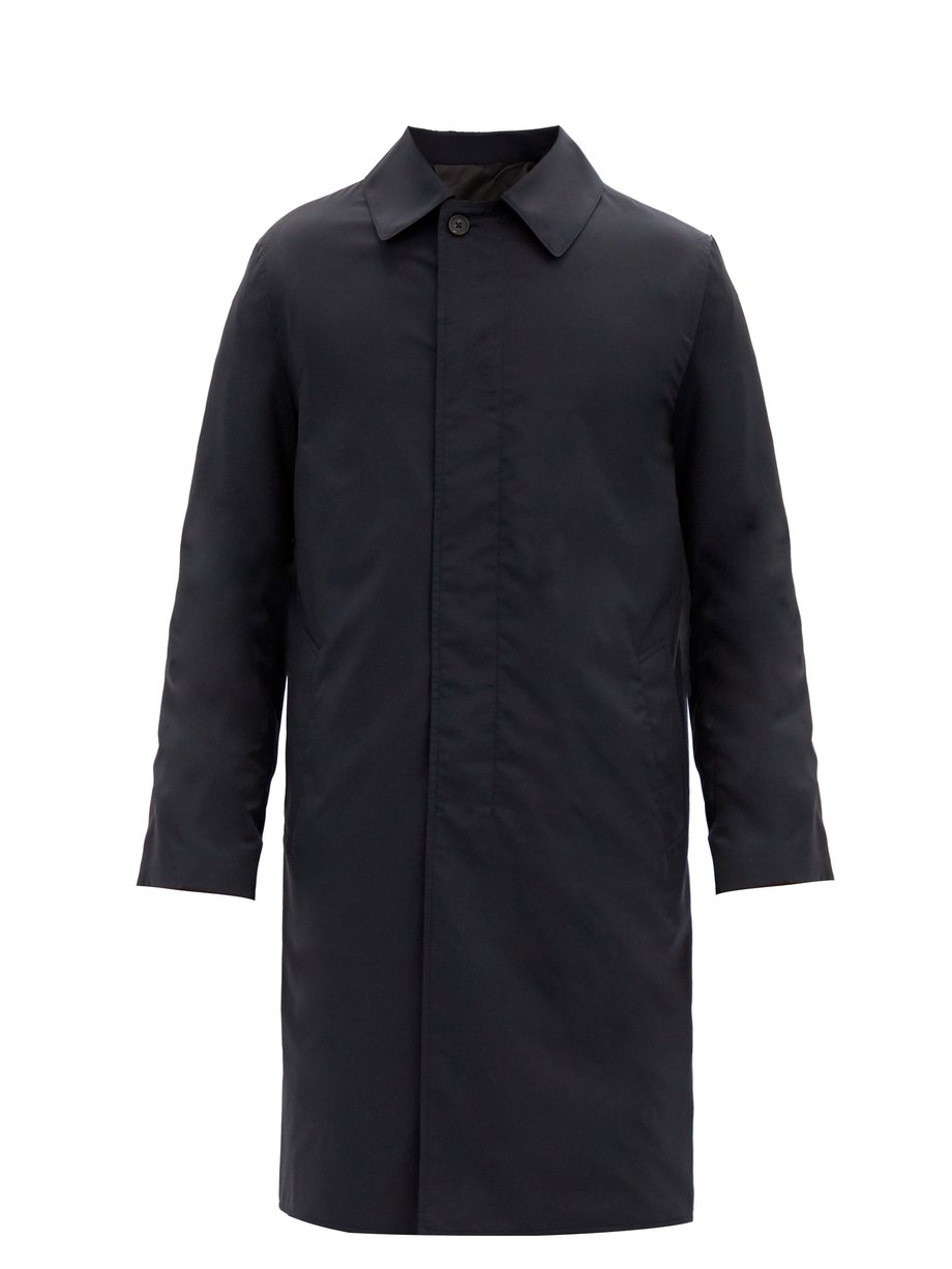 The Row Navy Toby wool-blend twill overcoat | 매치스패션, 모던 럭셔리 온라인 쇼핑