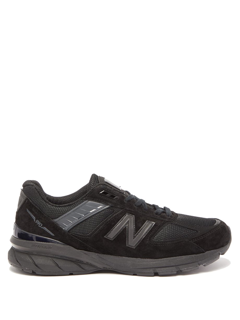 Black 990v5 suede and mesh trainers | New Balance | MATCHESFASHION US