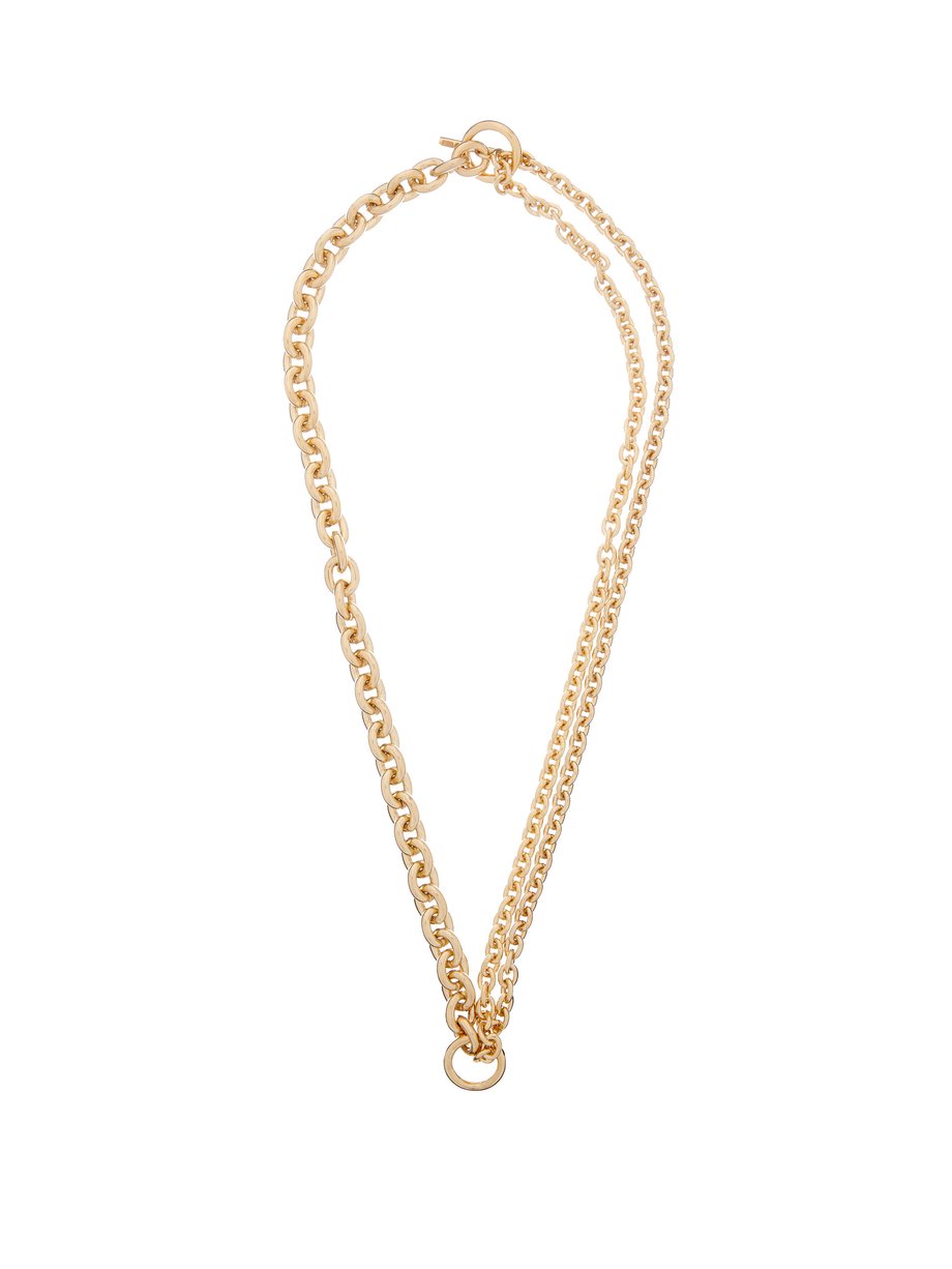 Metallic Double chain gold-vermeil necklace | All Blues | MATCHESFASHION US