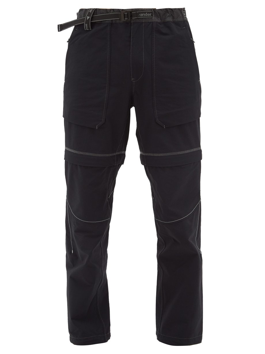 And Wander Black Convertible technical trousers | 매치스패션, 모던 럭셔리 온라인 쇼핑