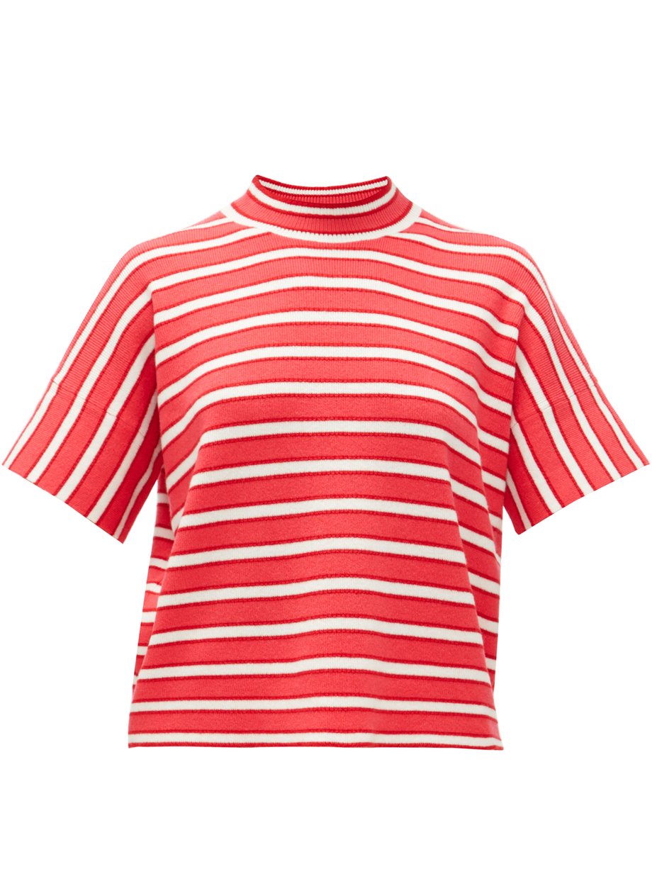 Pink Striped cashmere sweater | Barrie | MATCHESFASHION UK