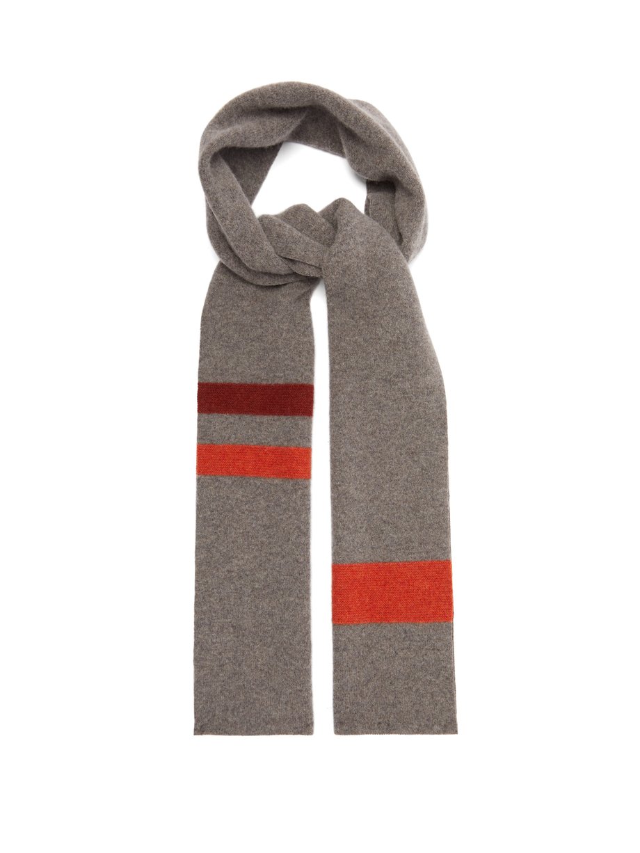 Grey Striped wool scarf | Margaret Howell | MATCHESFASHION UK