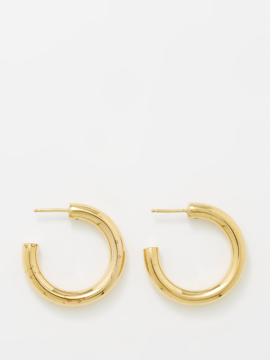 소피 부하이 귀걸이 Sophie Buhai Metallic Everyday hoop 18kt gold-vermeil earrings