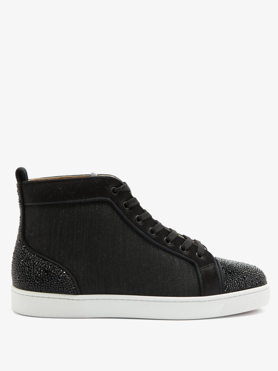 Louis P Strass II high-top canvas trainers