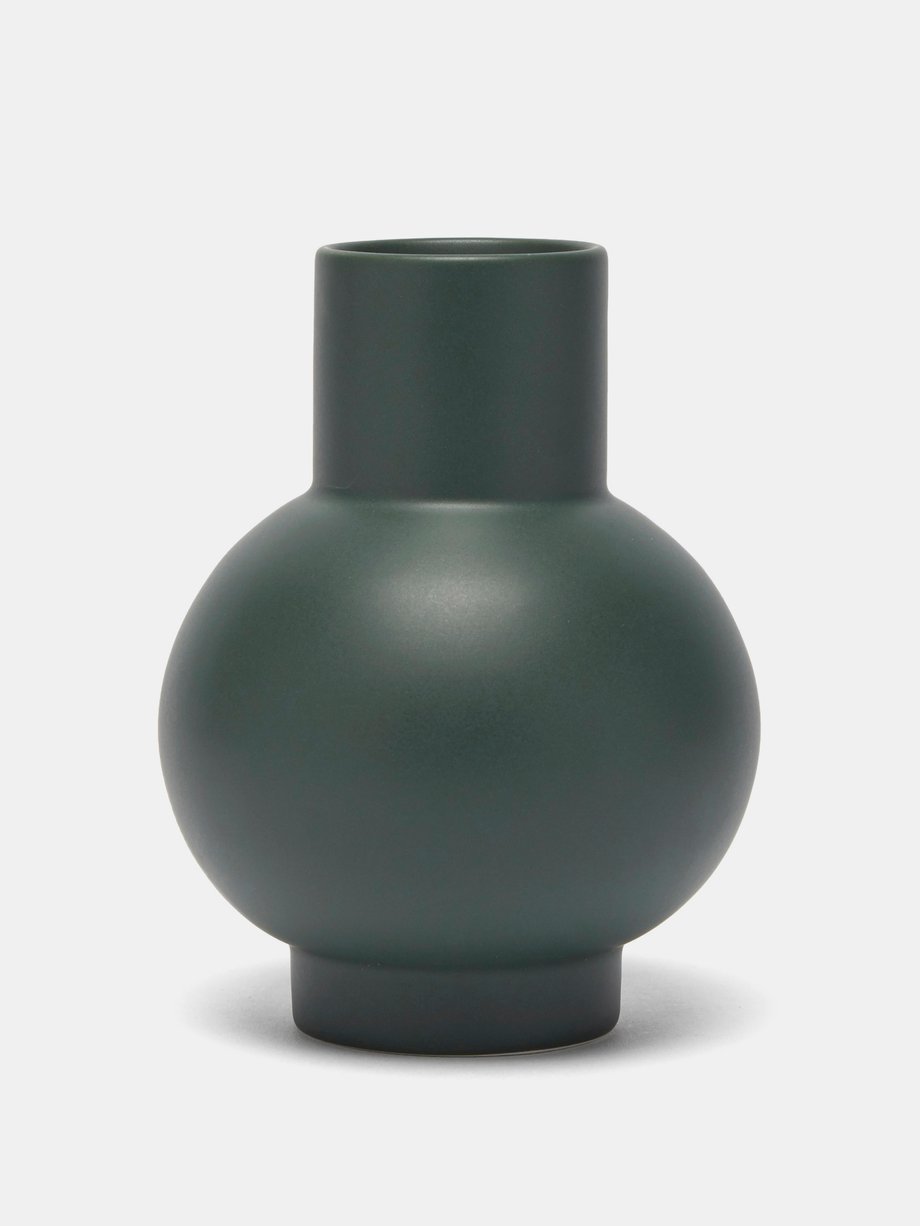 라위 세라믹 화병 라지 (기은세 꽃병, 덴마크 프리미엄 인테리어 브랜드)  Raawii Green Stroem large ceramic vase