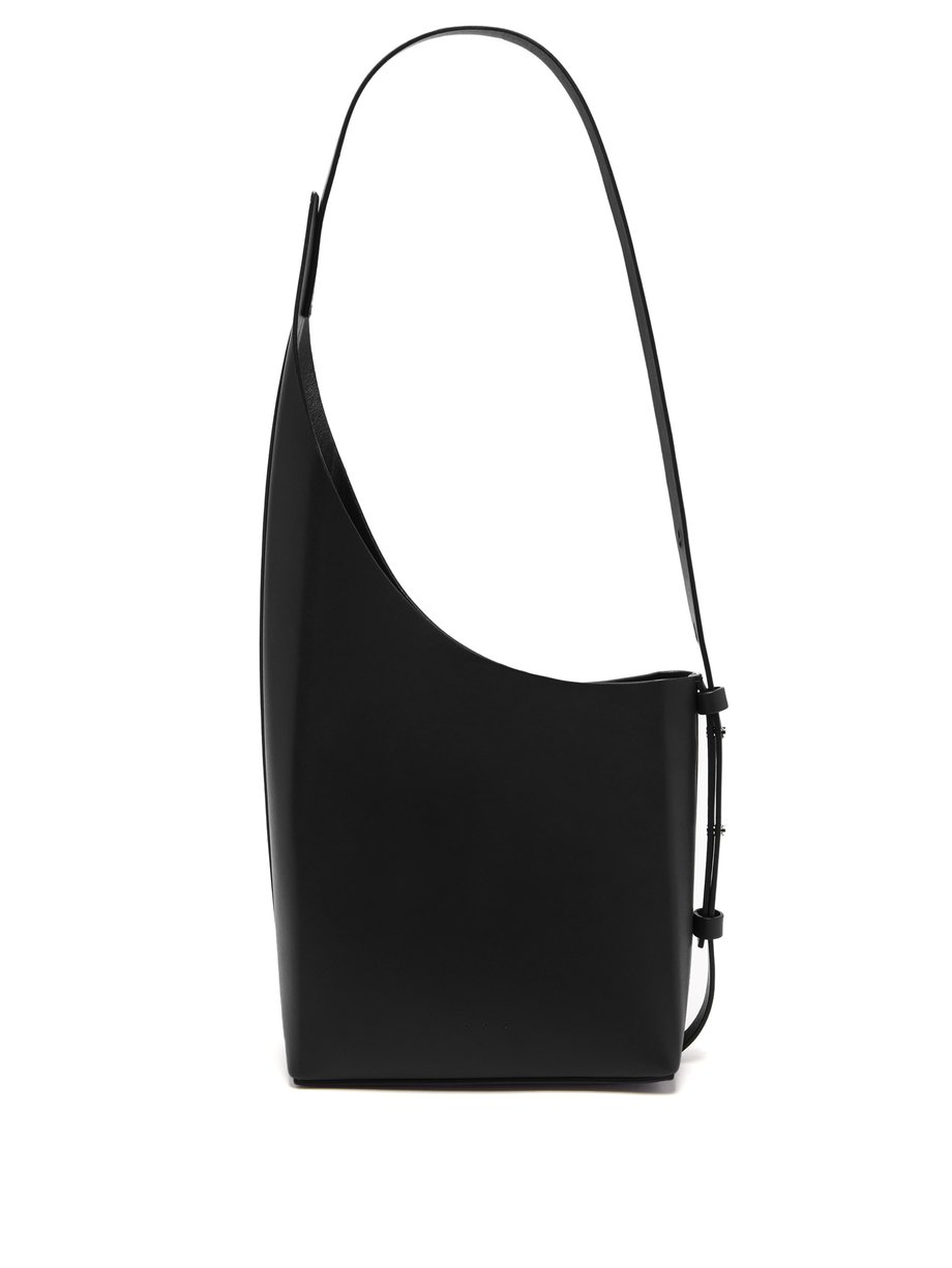 Black Demi Lune leather shoulder bag | Aesther Ekme | MATCHESFASHION UK