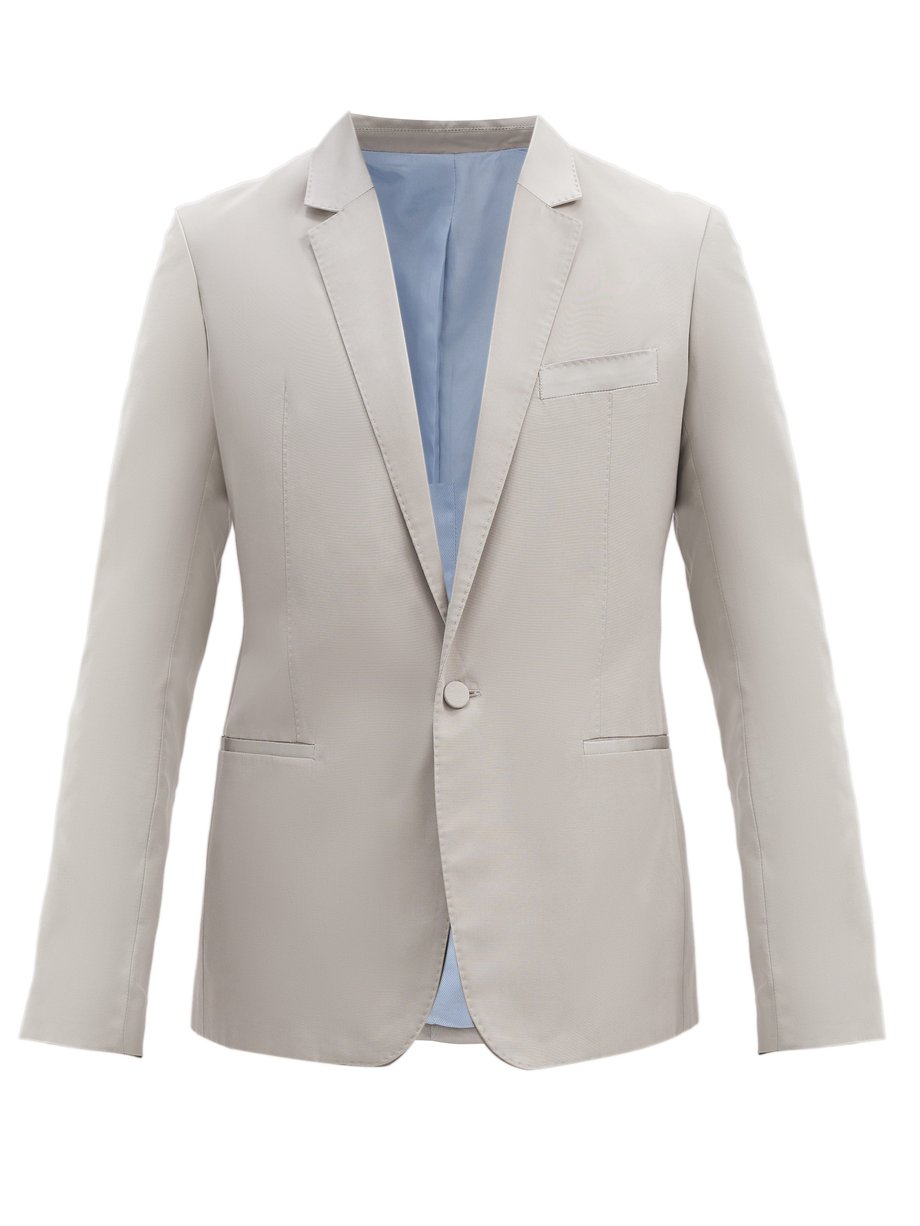 Ackermann Haider Single-breasted silk-blend jacket cummerbund