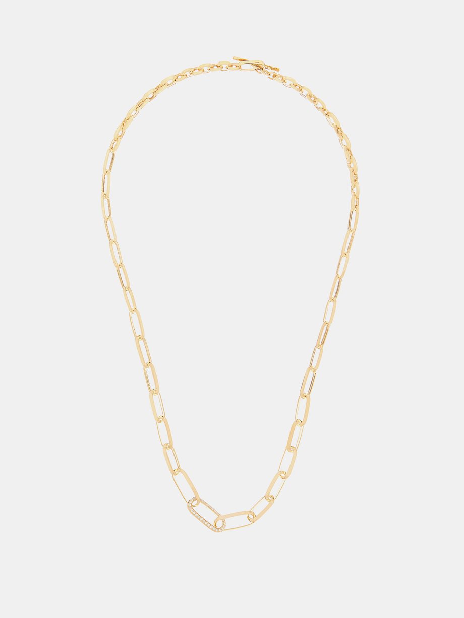 Womens MATCHESFASHION Women Accessories Jewelry Necklaces Yellow Gold Tatum 18kt Gold Chain Necklace 